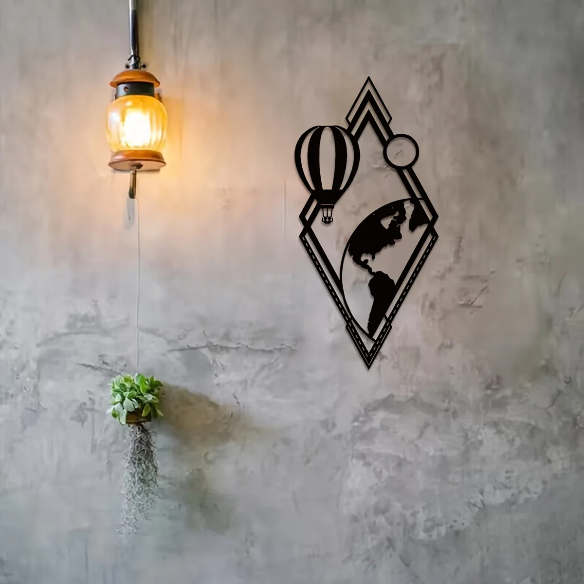 

1pc, Balloons And Globes Wall Decor Metal Wall Decor Halloween Sign,Outdoor Home Decorations Modern Art, Interior Decor