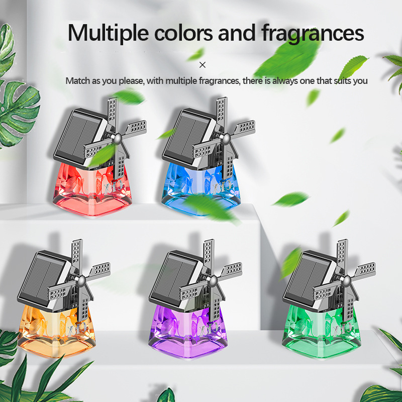 Car Air Freshener Perfume Windmill Car Propeller Aromatherapy Diffuser Air Purifier Air Freshener Vent Clip on Car perfume