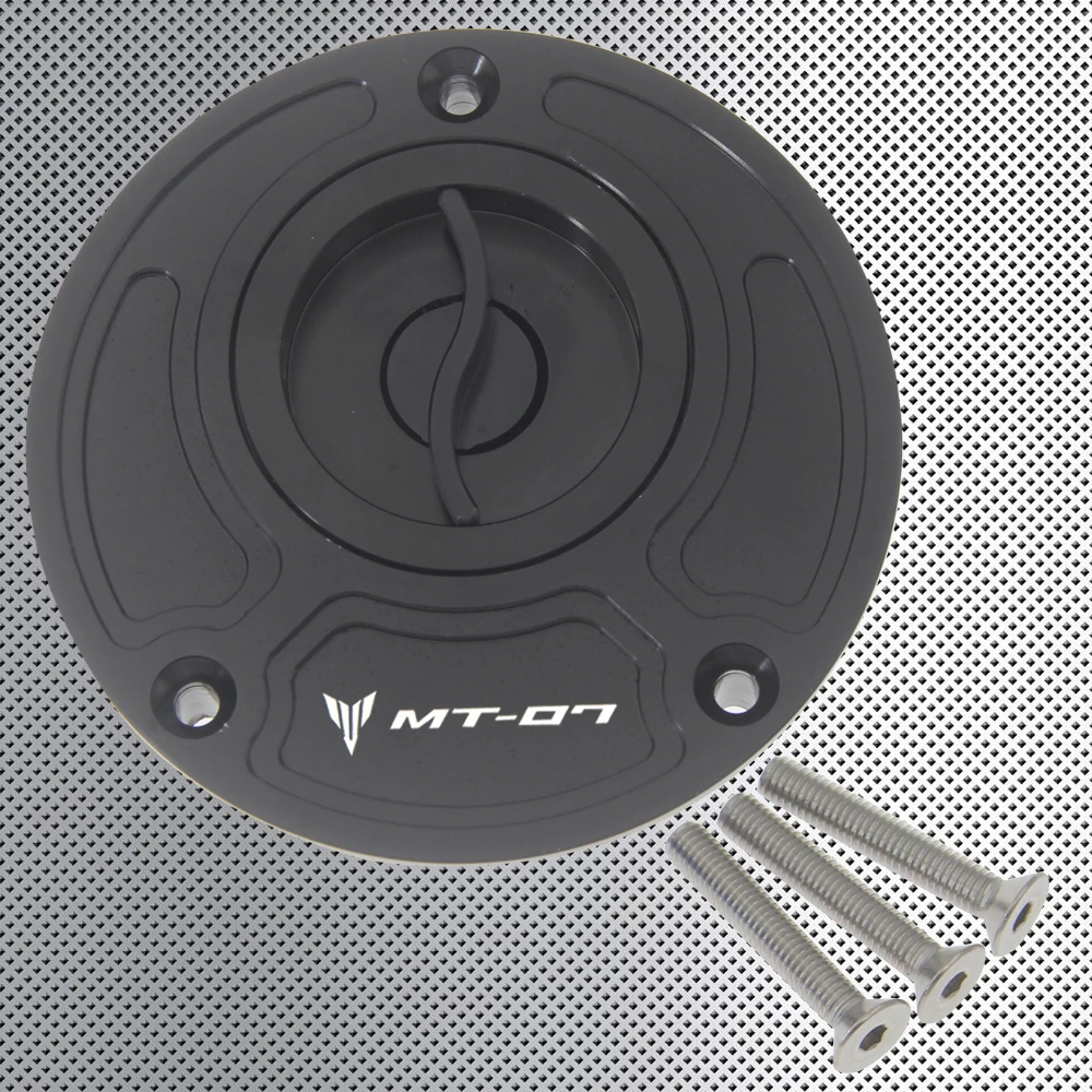 

RiderJacky® Motorcycle Fuel Tank Cap Gas Cap Cover Keyless For Yamaha MT-07/FZ-07 2014-2020 (MT07 Accessories)