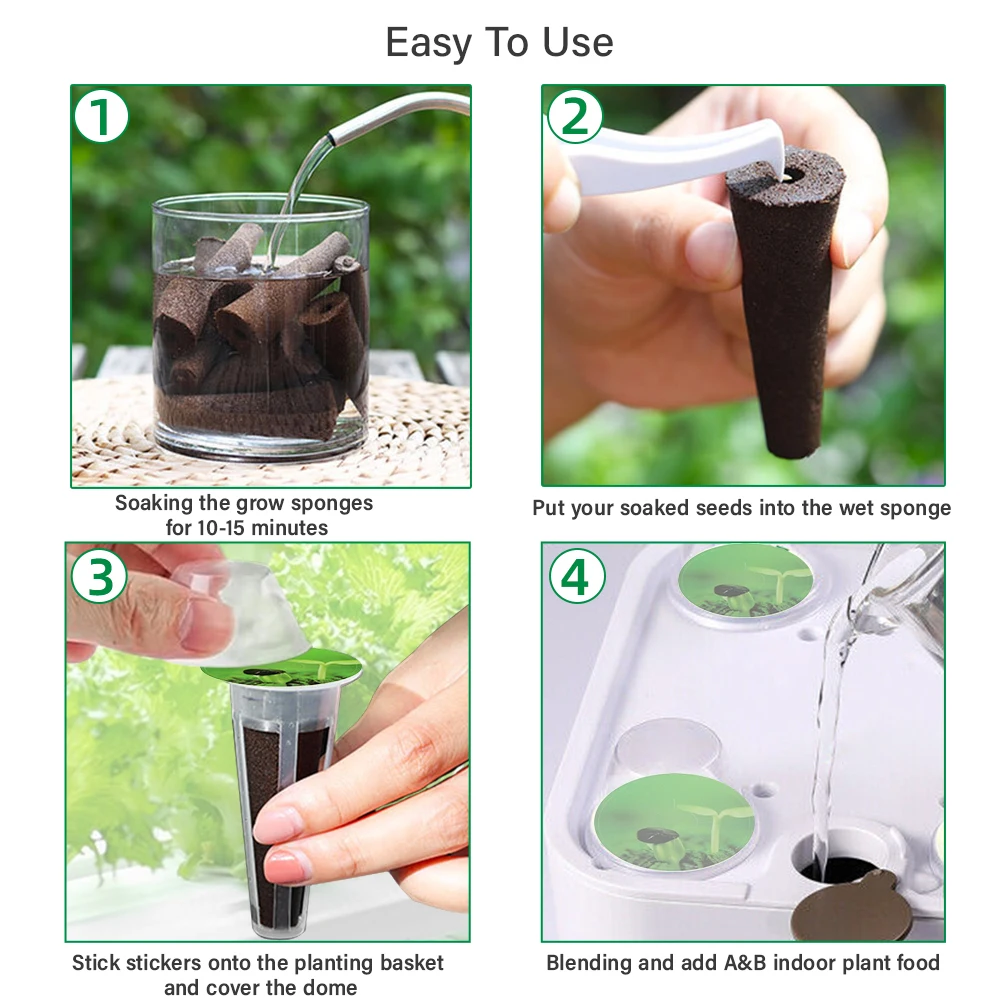 Indoor Hydroponic Growing Soil Cotton Hydroponics Solid AB Fertiliser Set Agricu