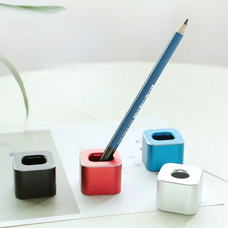 Aluminum Pen Holder with Non-slip Pad for Pencil Shaver Razor Toothbrush Bathroom Organizador Escritorio Desk Organizer Bureau pen holder desk organizer pen and brush holder