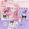 Sanrio Quite Book Kuromi Cinnamoroll Handmade Sticker Funny Montessori Educational Toddler Game For Kids Gift 4