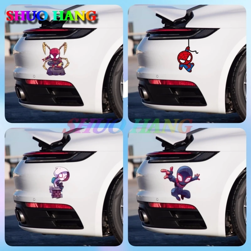 

Interesting Decorative Car Stickers, Superhero Spiders Car Body Decals Vinyl Trunk Bumpers, Car Accessories, Motorcycle Helmets