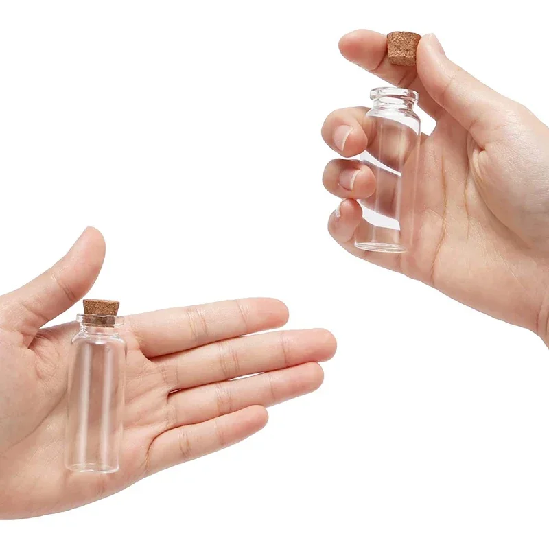 5PCS 5-30ML Mini Glass Bottles With Cork Gravel Bottle Set Gadgets Potion Vials Bottle Message Bottles For Wedding Favors Decor glass bottles mini glass bottles
