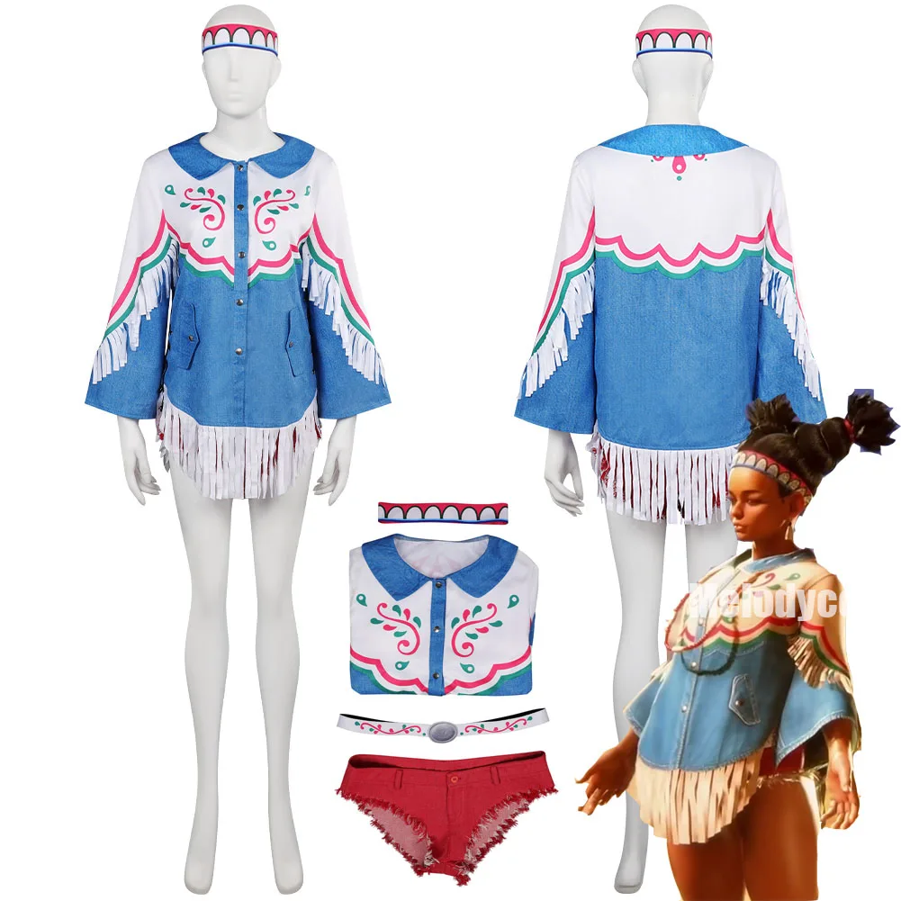

Street Bully 6 Lily Cosplay Costume Jacket Scarf Belt Pants Outfits For Adult Women Girls Anime Game Halloween Carnival Suit