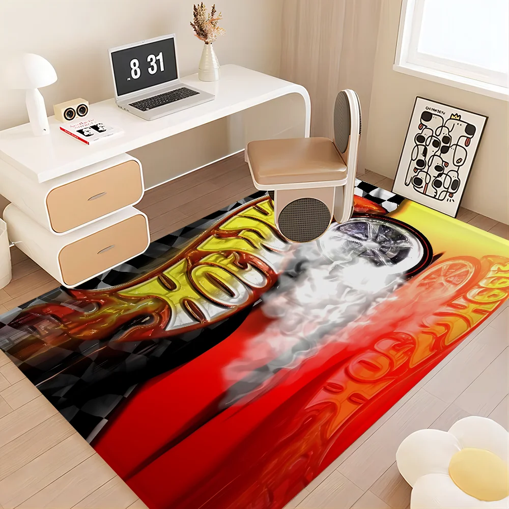 Hot Wheels Cartoon Kitchen Mat Nordic Style Bedroom Living Room Doormat Home Balcony Anti-Slip Welcome Rug 6