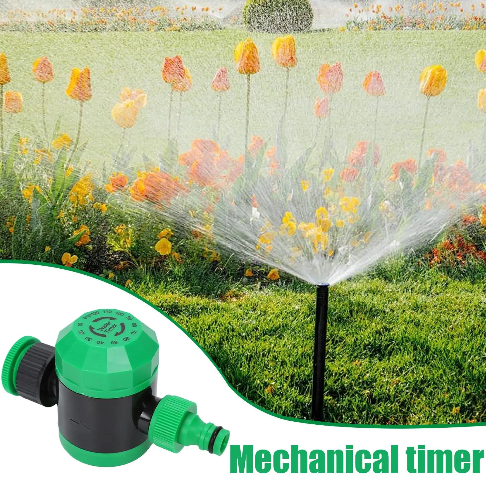 Garden Water Timer Water flow Automatic Controller Garden Irrigation System Mechanical Timer 120 Minutes Outdoor Garden Watering - 6