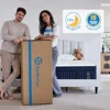 14 Inch King Mattress with Euro Top Hybrid Gel Memory Foam Mattress with 7-Zone Individually Wrapped Coils,King Size Mattress 6