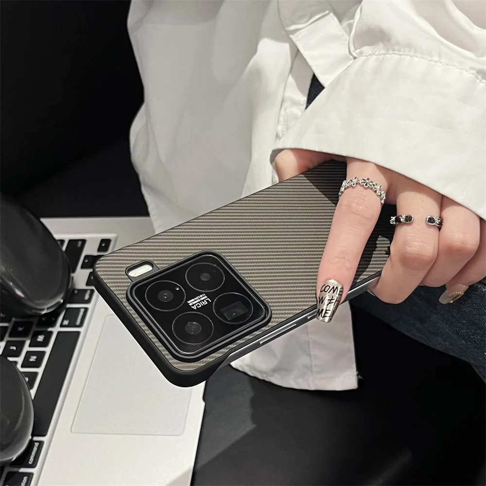 Frameless Carbon Fibre Matte Shockproof Slim Hard Case Bumper Cover