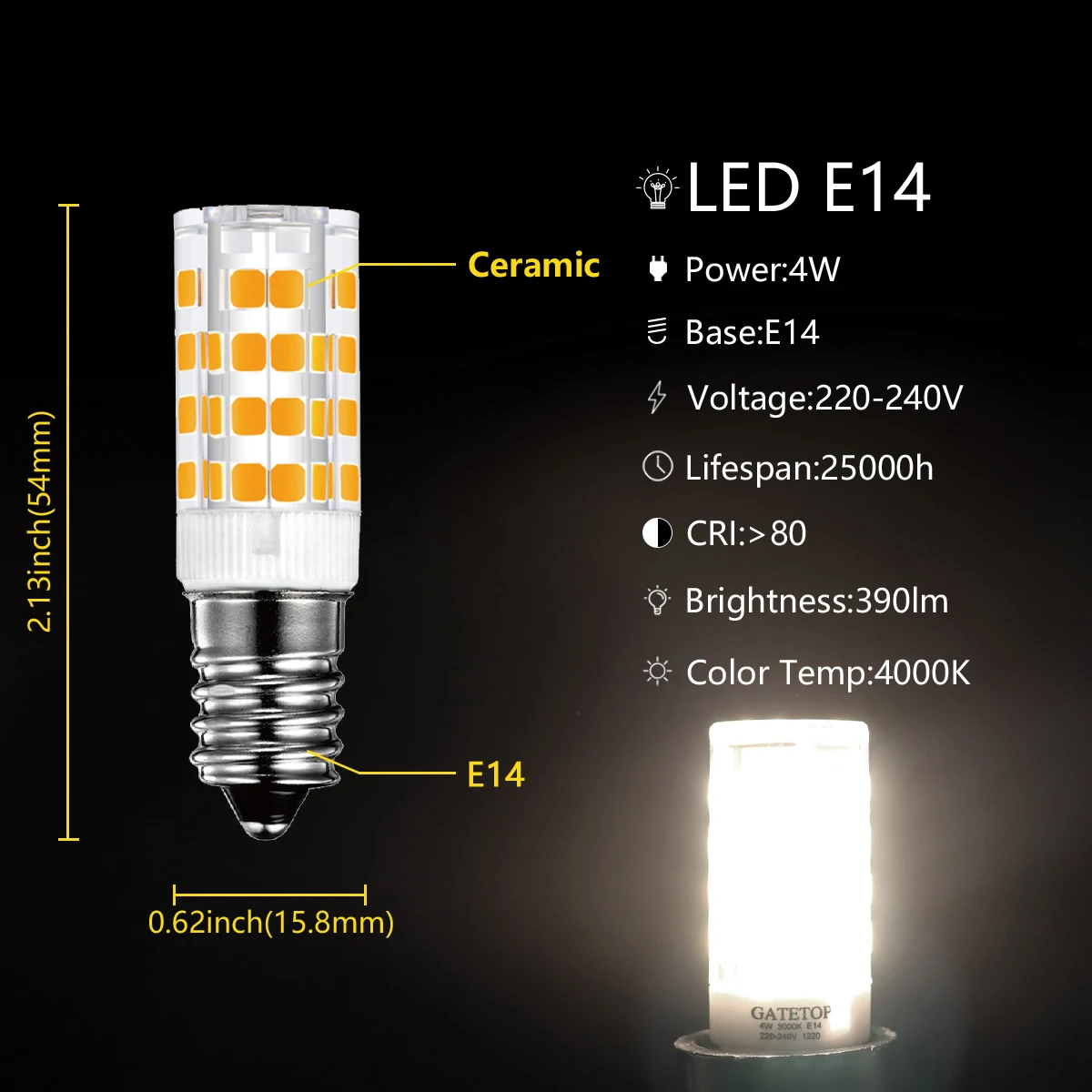 1-10PC LED mini small bulb silicone PC material 220V E14 Sa95d66abf75d430ca04c0d432099969bq