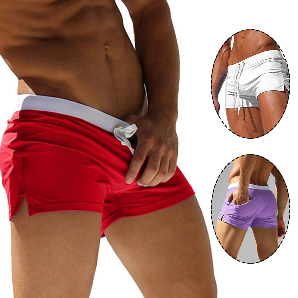Men Fashionable Beach Shorts Polyester Multi-color Sports Casual Three Piece