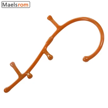 Massaggiatore per la schiena Buddy Strumento per punto di attivazione Bastone per massaggio portatile per la schiena Collo per la schiena Rimozione manuale dei nodi muscolari con canna automatica