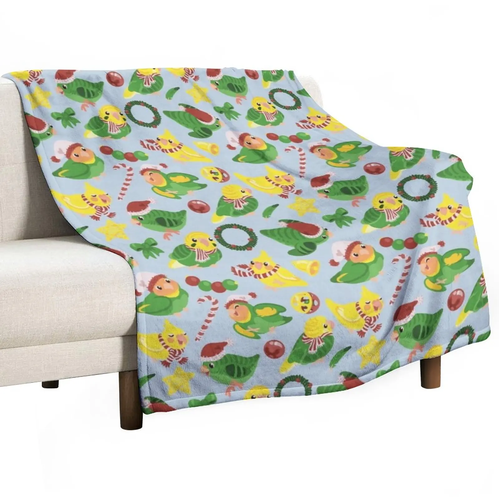 

Festive Birbs Throw Blanket Polar Sleeping Bag Blankets