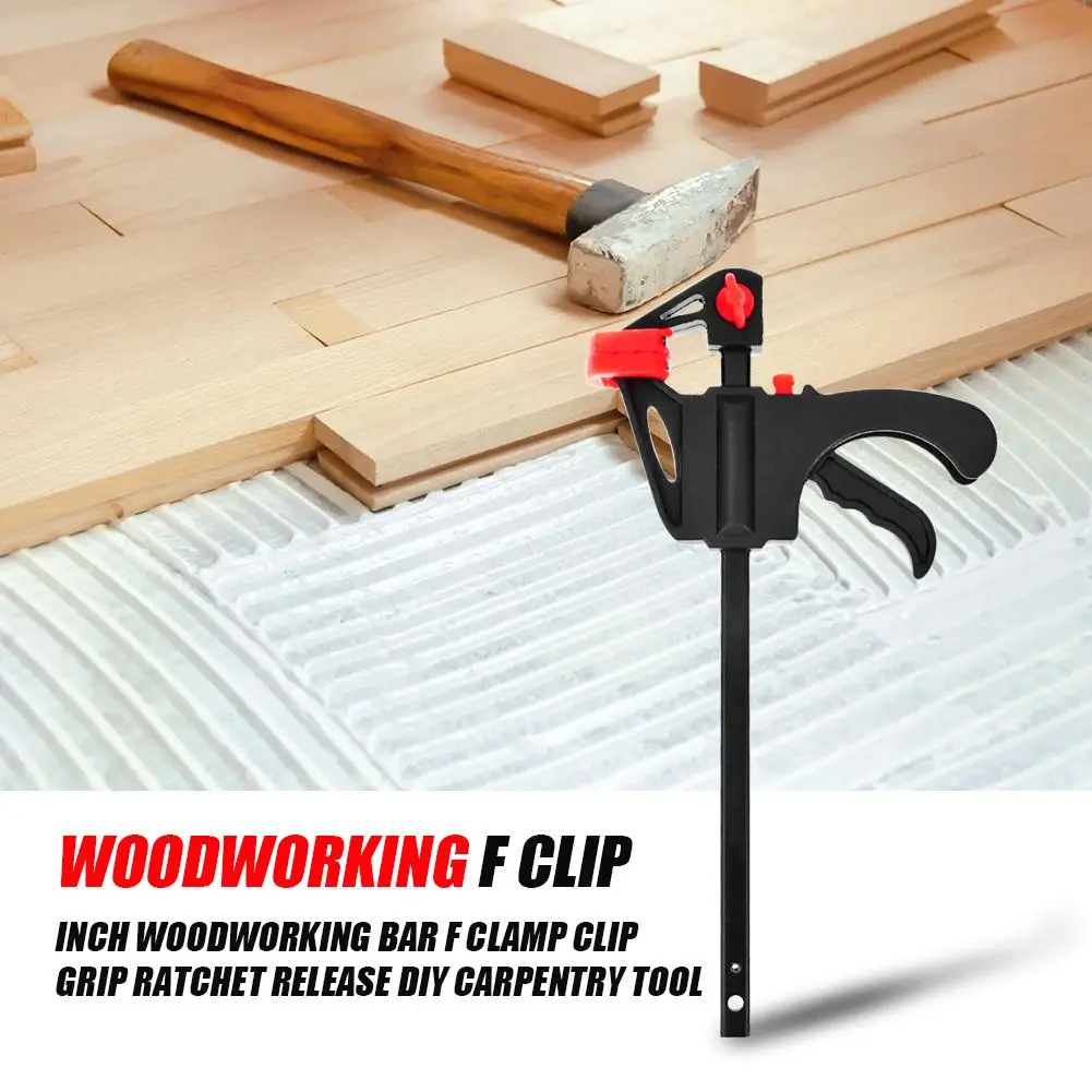 90X300mm F pinces barre de clip de travail du bois rapide F pince de serrage rapide à cliquet libération outil de bricolage en bois 