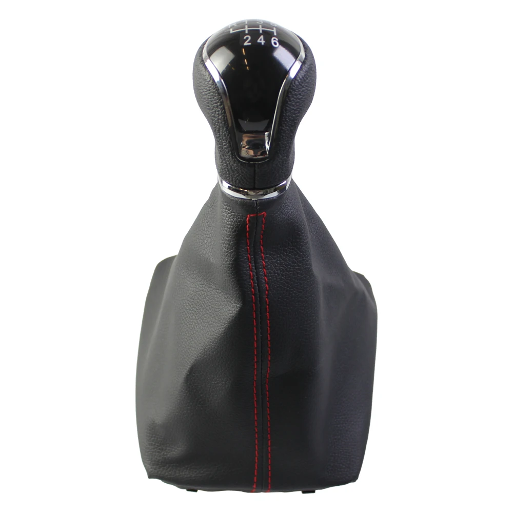시트 레온 III MK3 2012-2020 LHD용 5/6단 기어 변속 노브, 시프터 레벨 스틱 가이터 부트 먼지 커버 포함, 자동차 액세서리