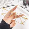 Gold/Silver Large Frame Presbyopia Glasses Resin Lenses Blue Light Resistant Reading Glasses Wholesale of Unisex Products 5