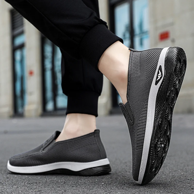 Scarpe da ginnastica casual da uomo che camminano correndo Scarpe da ginnastica da esterno Mocassini slip-on da uomo Scarpe da tennis alla moda traspiranti_voghion.com