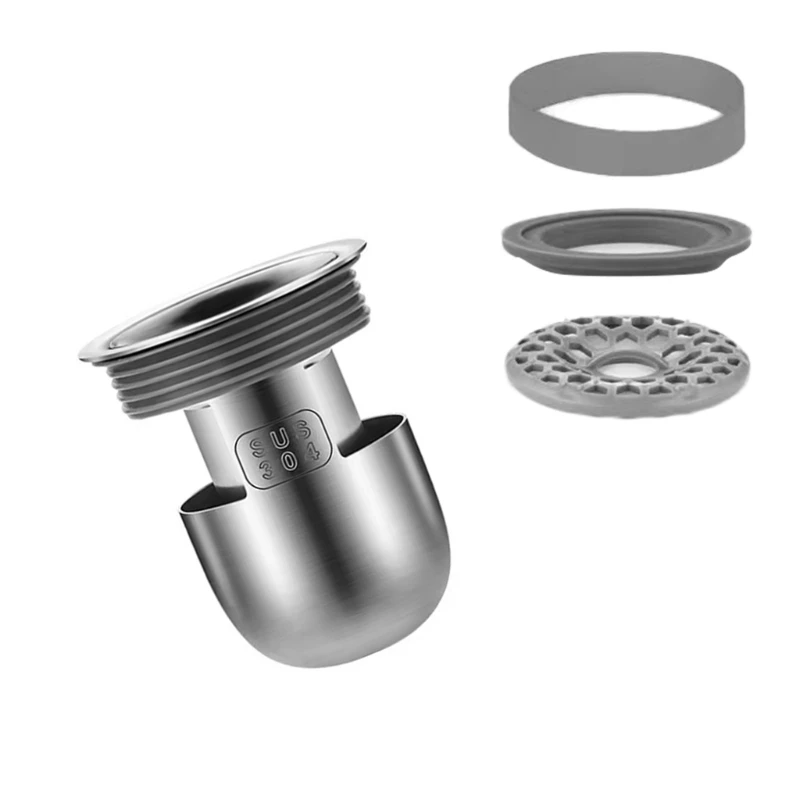 Stainless Steel Shower Drain Cover Plug Odor Trap Floor Backflow Preventer shower drain cover drain stopper