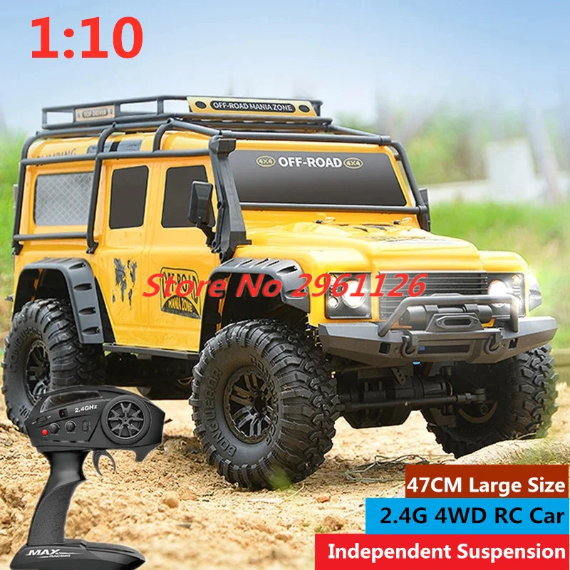 47CM Large RC Climbing Car 4WD 2.4G 1:10 Full Scale Multi-terrain Driving Remote Control Car Full Proportional Rock Crawler Toy 1