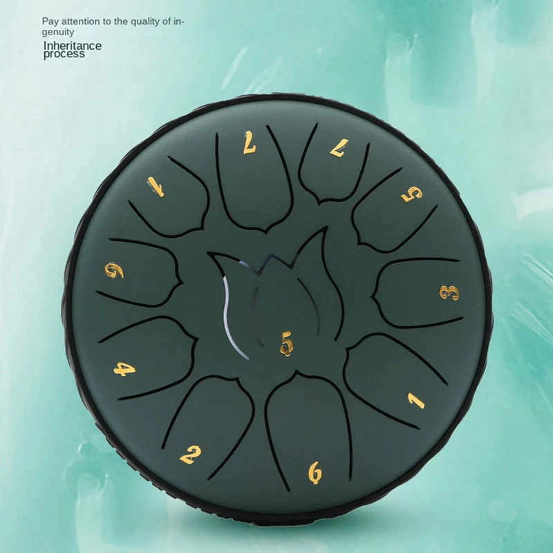6-Inch 11-Tone Rain Drum Outdoor Garden Rain Drum Waterproof Music Forget Friends Adult Handheld