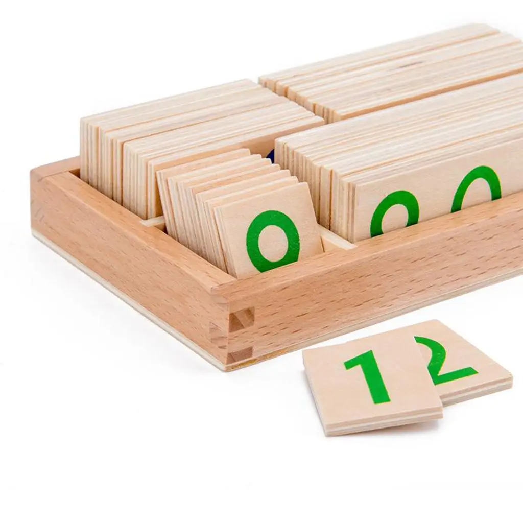 Number Card Counting Montessori Math Activity Toys for 3 4 5 Years Old