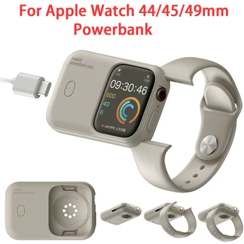 1200mAh Powerbank For Apple Watch Wireless Charger For Apple Watch Ultra2 49mm 46/45 Power Bank Magnetic Portable Move Charging