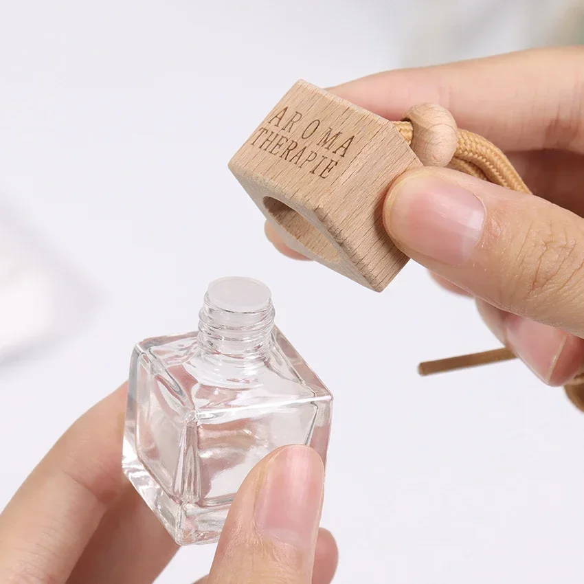 Glass Car Air Purifier Essential Oil Diffuser Bottle