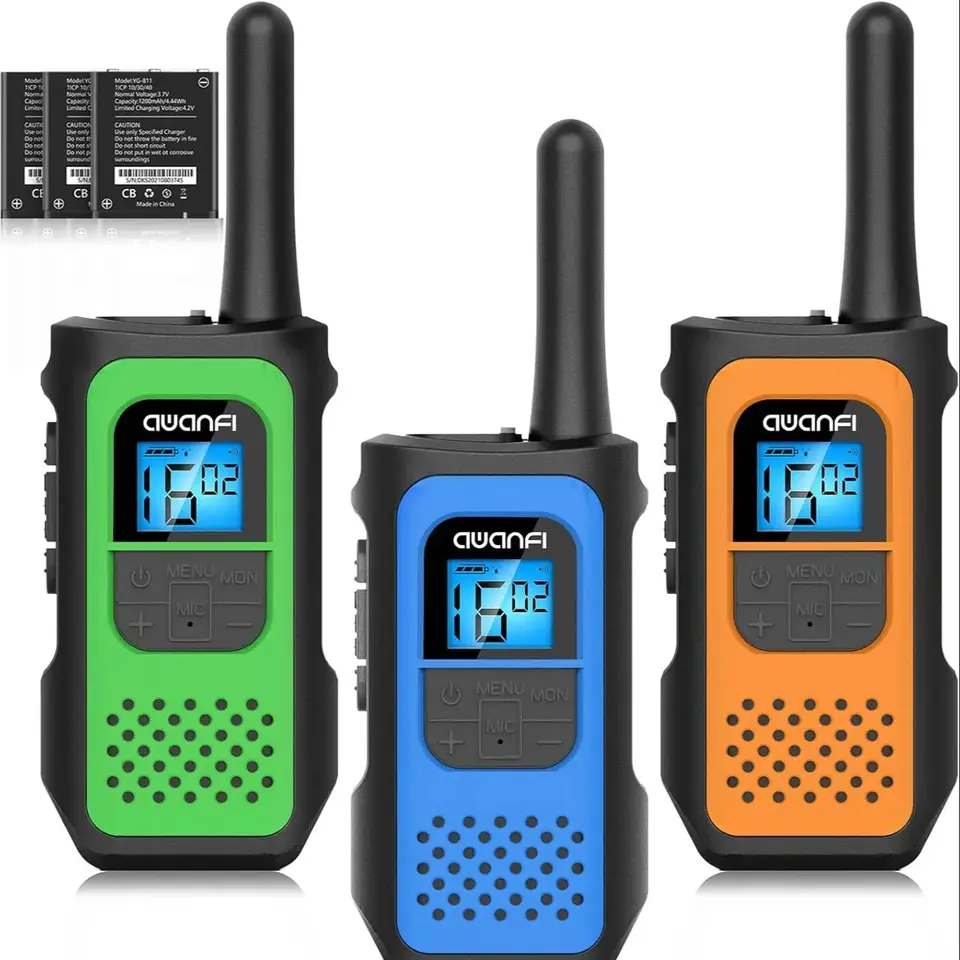 AWANFI Rechargeable Walkie Talkies for Kids Pack