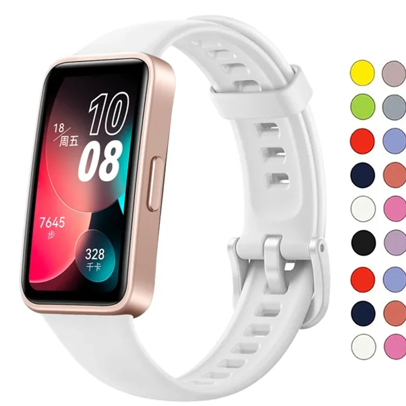 Silikon Strap Für Huawei Band 8-9 Strap Smart Uhr Ersatz Wasserdichte Armband Armband Huawei Band 8-9 NFC Zubehör