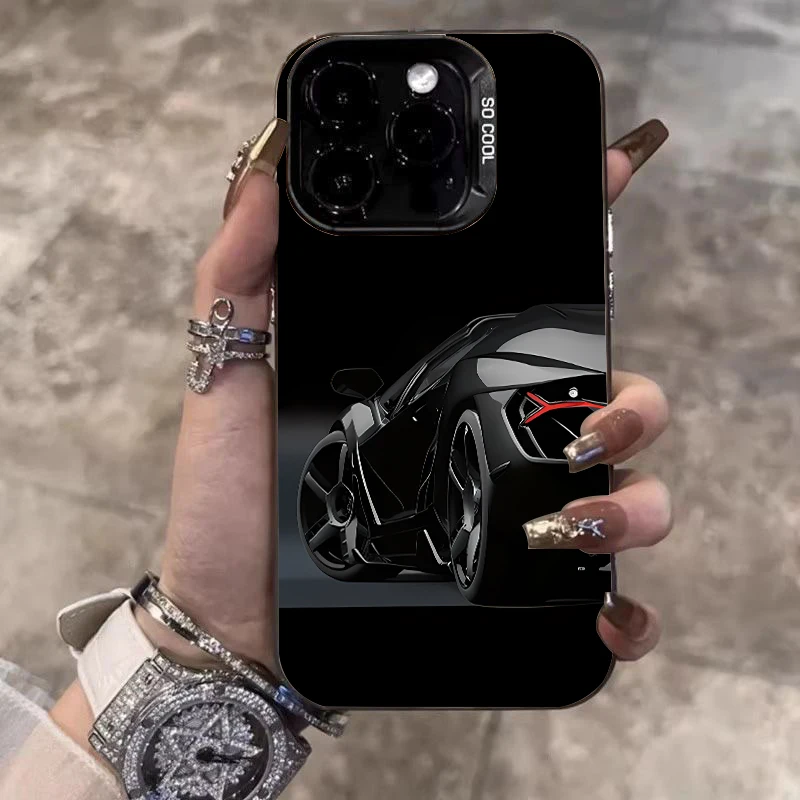 Luxury Sports Car Laser Phone Case - Anti-Fall Matte Cover