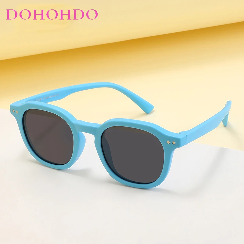 

High Quality 3-12 Years Kids Polarized Sunglasses Boys' Cool Girls Soft TPEE Frame Fashion Sun Protection Glasses UV400 Eyewear