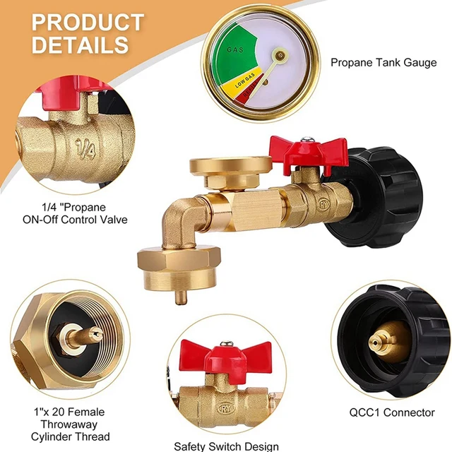 1Lb To 20Lb Propane Refill Adapter - Image 5