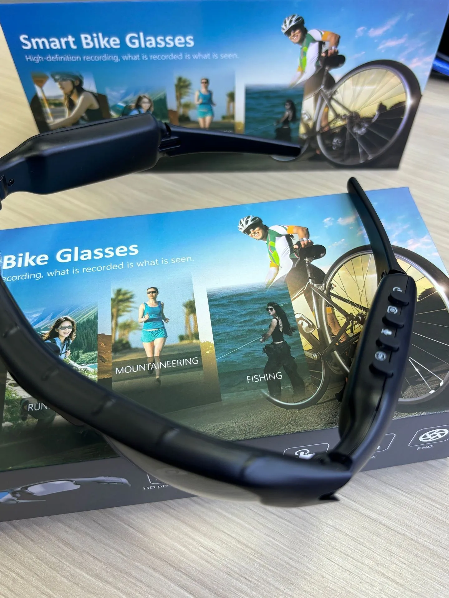 새로운 스마트 와이파이 오디오 도매 스테레오 안경 (스포츠, 운전, 무선 카드 삽입, 사이클링용)