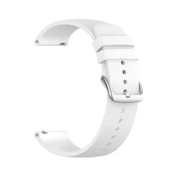 Silicone Wristband - Premium Watch Strap, 20mm/22mm Band Bracelet for 22MM (White)