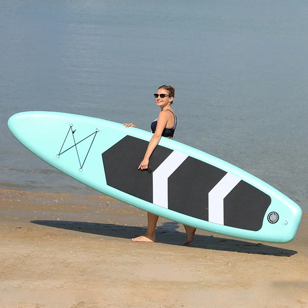 

Inflatable Stand up Paddle Board Sup Surfboard Water Sport Kayak Surf Set with Paddle Board Tail Fin Foot Rope Inflator With Bag