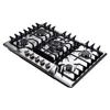 30 Inch Stainless Steel Gas Cooktop Built-in 5 Burners LPG/NG Dual Fuel Stovetop 5