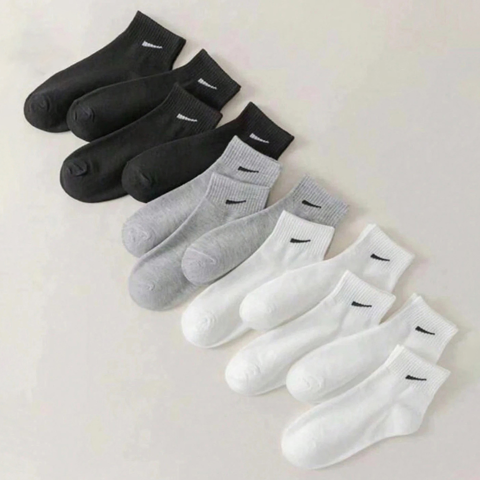 7/10/12 Pairs Women Men Sports Style Ankle Socks Trendy Comfortable Odor Proof Sweat Absorbing Breathable Lovers Leisure Sock