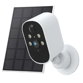 Solar Security Camera Wireless Outdoor Camera Battery Solar Powered 2K Resolution Waterproof Wifi Camera 2 Way Audio 1