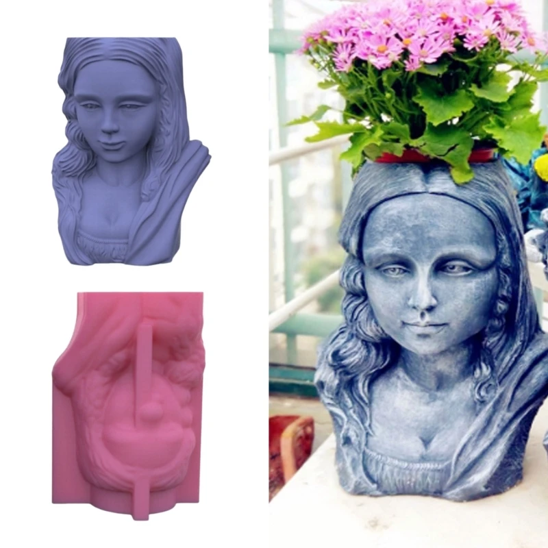 

DIY форма для цветочного горшка в форме девушки DIY форма для вазы простая в использовании DIY глиняная форма для поделок