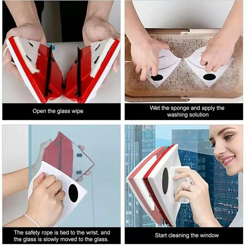 Magnetic Window Cleaner Brush Washing Windows Home Magnet Household Wiper Cleaner Cleaning Tool Glass Window