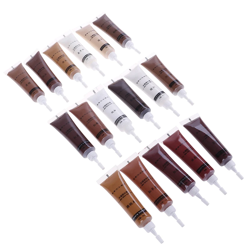 Furniture Repair Markers 2Pcs 20g Wood Furniture Refinishing Paste Wood Floor Scratch Fast Remover Repair Paint Wax For Furniture 17 Colors