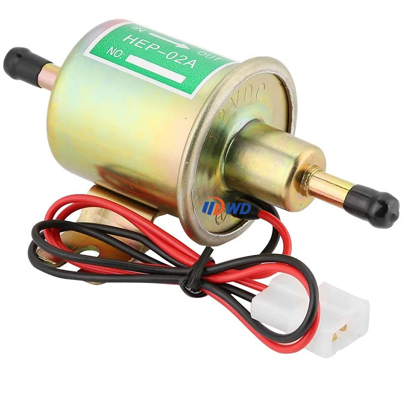 

Electric Fuel Pump HEP-02A 12/24V Low Pressure Electric Fuel Pump Petrol Gas Diesel Pump with Install Kit