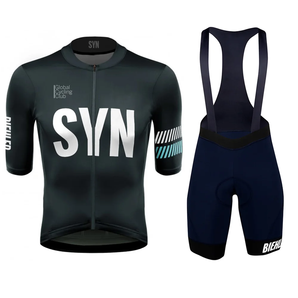 BIEHLER Short Sleeve Cycling Jersey Set Cycling Uniform Suit Comfortable Quick Dry Summer Sets Bicycle Clothes
