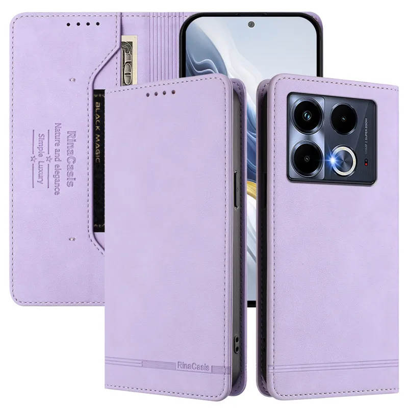 Leather Retro Anti-theft Wallet Flip Case with Magnetic Hasp and Card Slot