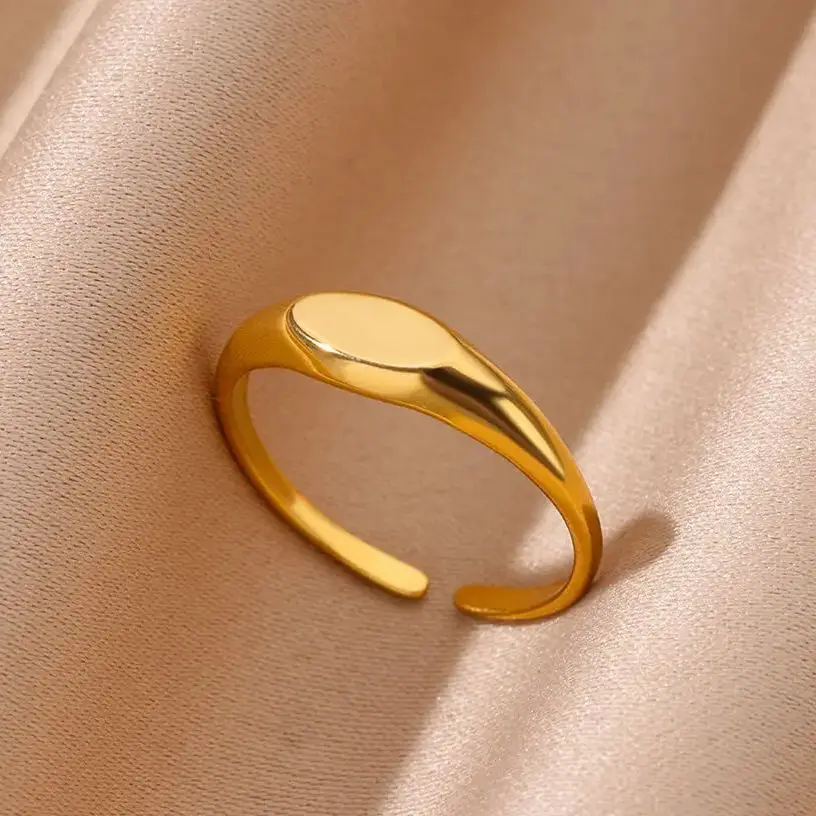 Tiny Oval Rings For Women For Gold Jewelry