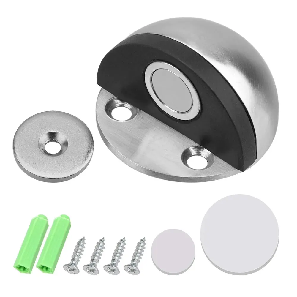 Door Stopper Magnet Door Stops Stainless Steel Door Stopper Doors Holder Home Improvement Hidden Doorstop Furniture Hardware