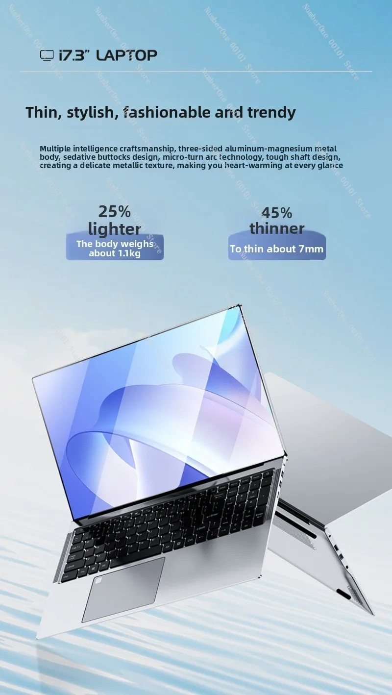 12-15.6 inch Slim Lightweight Laptop, Portable Design for Students, Professionals & Gamers, High-Performance for Work & Play
