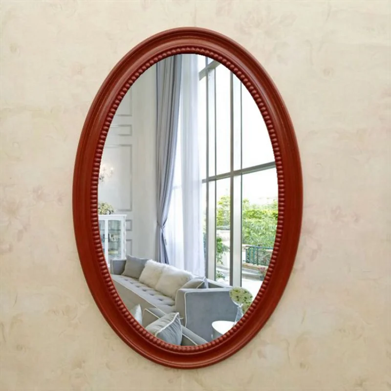 

Makeup Bedroom Decorative Mirror Full Body Hanging Shower Decorative Mirror Oval Espejo Pared Decoration Living Room YY50DM