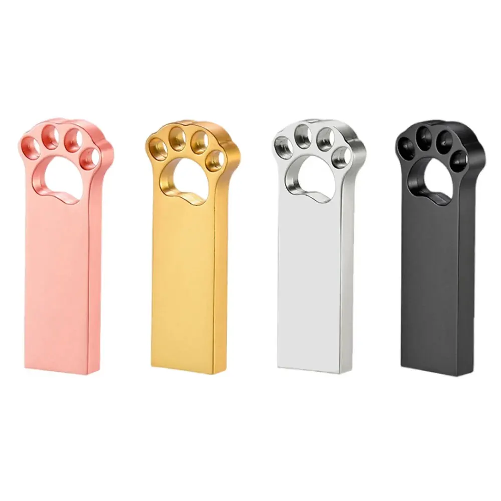 귀여운 고양이 발바닥 USB 플래시 드라이브 - 방수, 대용량, 가볍고, 컴팩트하며 내구성이 뛰어난 휴대용 발바닥 프린트 썸 드라이브 2.0