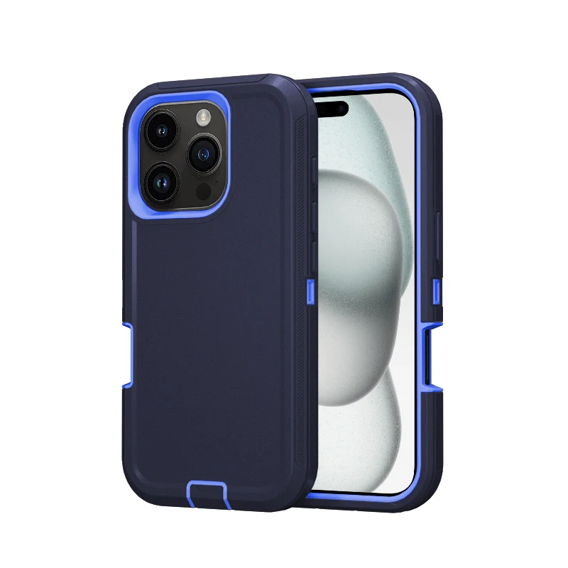 3-in-1 Dual Layer Heavy Duty Armor Phone Case with Drop Protection